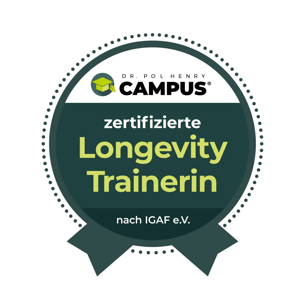 zertifikat über Longevity trainerin